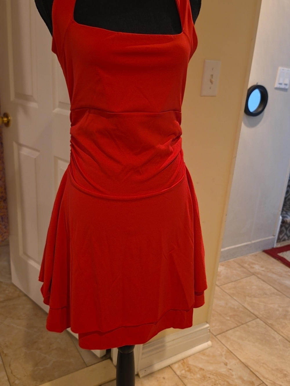 Red Sleeveless Fit & Flare Dress